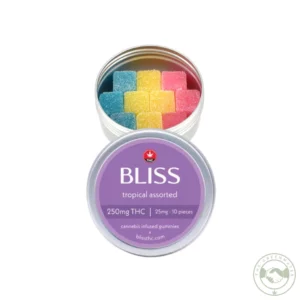 tropical assorted thc gummies by bliss