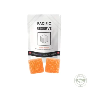 pacific reserve 300mg thc sour peach gummies